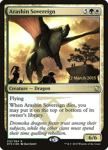 Arashin Sovereign (Prelanzamiento) [Promociones de presentación de Dragons of Tarkir] 