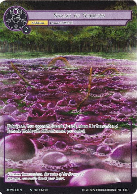 Swamp of Sorrows (Full Art) (ADW-068) [Assault into the Demonic World]