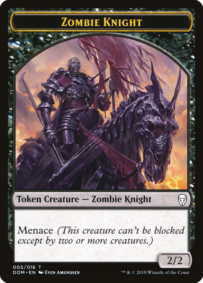 Zombie Knight [fichas de Dominaria] 