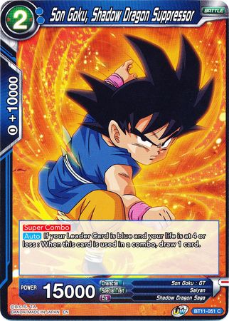 Son Goku, suppresseur de dragon de l'ombre [BT11-051] 