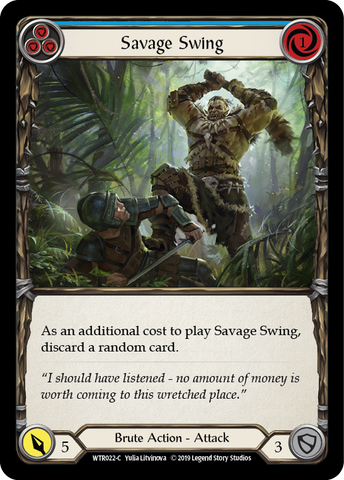 Savage Swing (Blue) [WTR022-C] Alpha Print Normal