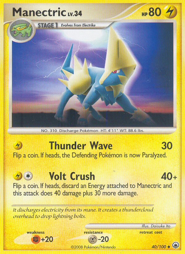 Manectric (40/100) [Diamante y perla: Amanecer majestuoso] 