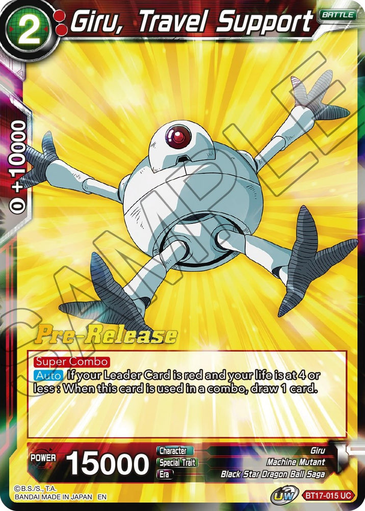 Giru, Travel Support (BT17-015) [Ultimate Squad Prerelease Promos]