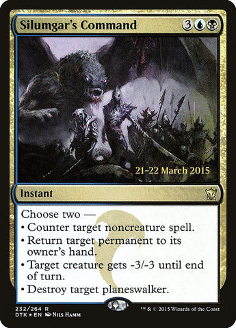 Silumgar's Command  (Prerelease) [Dragons of Tarkir Prerelease Promos]