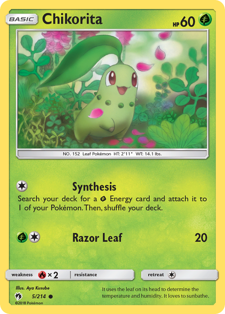 Chikorita (5/214) [Soleil et Lune : Tonnerre perdu] 