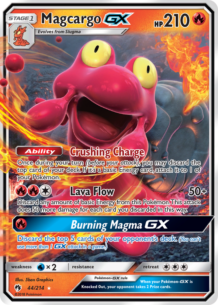 Magcargo GX (44/214) [Soleil et Lune : Tonnerre Perdu] 