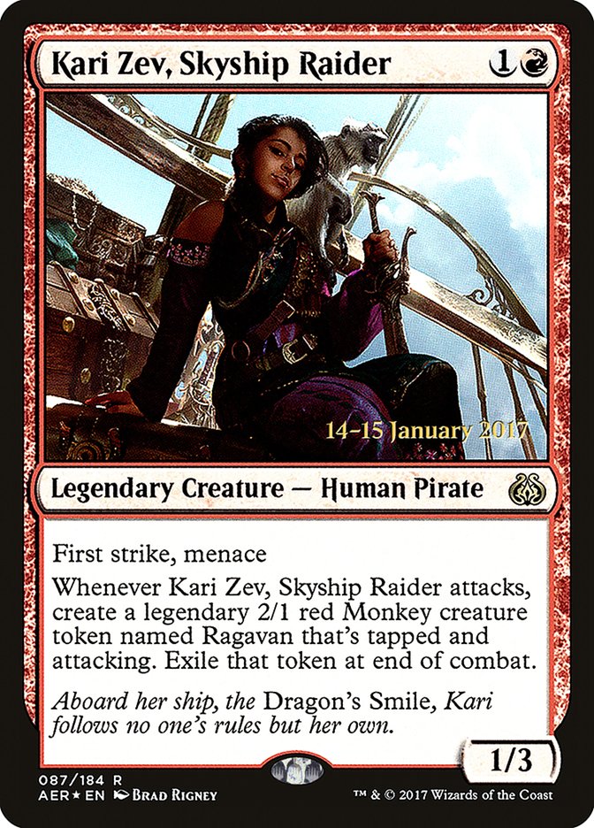 Kari Zev, Skyship Raider (Prelanzamiento) [Promociones de presentación de Aether Revolt] 