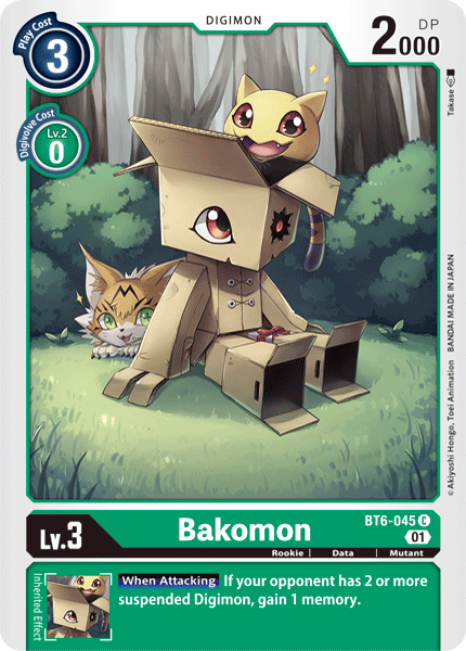 Bakomon [BT6-045] [Doble Diamante] 