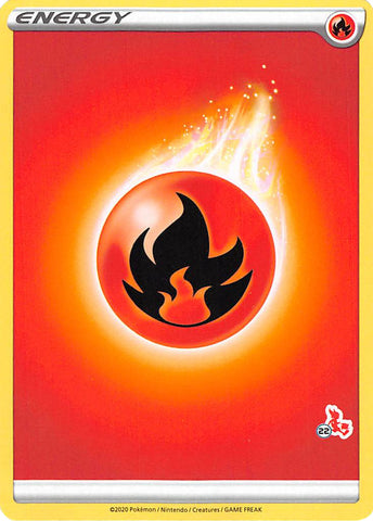 Énergie du feu (Cinderace Stamp #22) [Battle Academy 2022] 