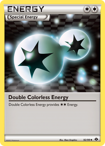 Double énergie incolore (92/99) [Black &amp; White: Next Destinies] 