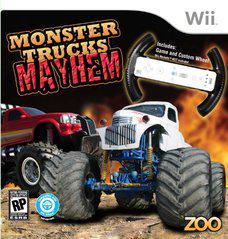Monster Trucks Mayhem with Racing Wheel - Wii