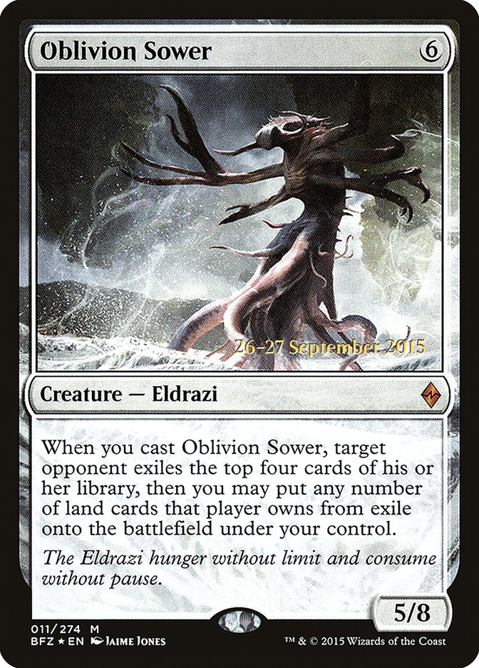 Oblivion Sower  (Prerelease) [Battle for Zendikar Prerelease Promos]