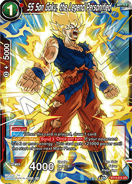 SS Son Goku, the Legend Personified (Super Rare) [BT13-012]