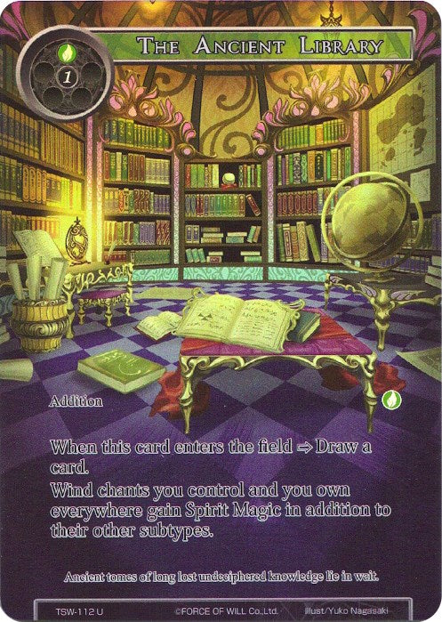 The Ancient Library (Full Art) (TSW-112) [The Time Spinning Witch]