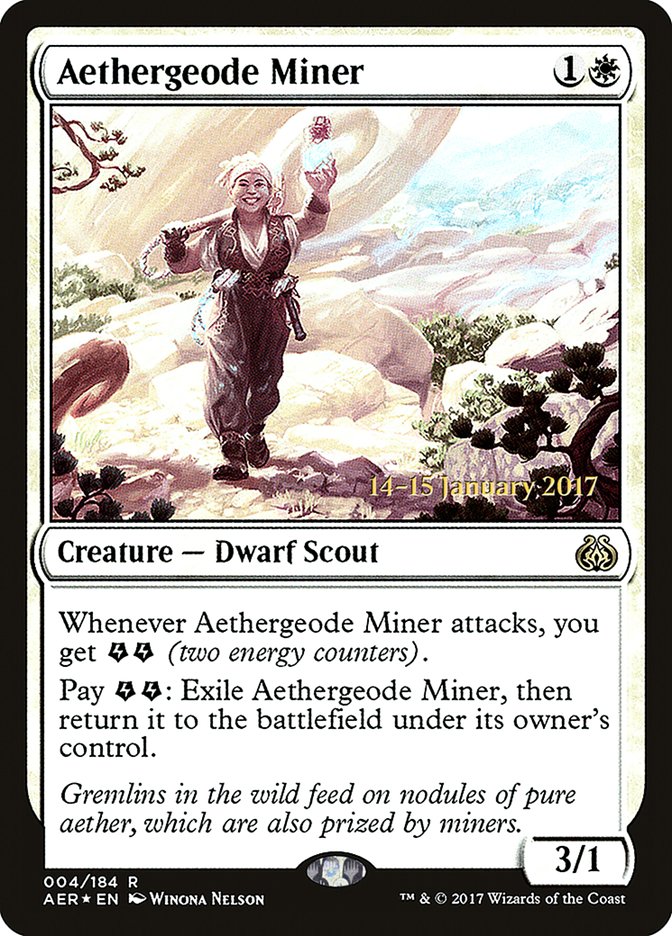 Aethergeode Miner  (Prerelease) [Aether Revolt Prerelease Promos]