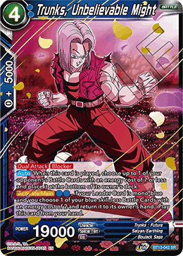 Trunks, Unbelievable Might (Super Rare) [BT13-042]