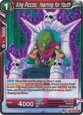 King Piccolo, Yearning for Youth [DB3-016]