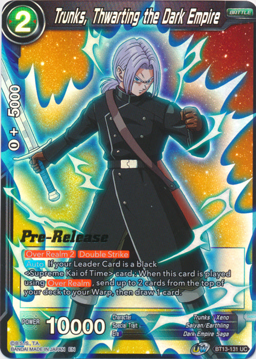 Trunks, Frustrando el Imperio Oscuro (BT13-131) [Promos de Presentación de Rivalidad Suprema] 