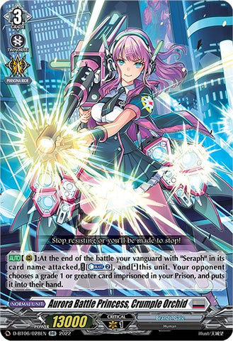 Aurora Battle Princess, Crumple Orchid (D-BT06/028EN) [Blazing Dragon Reborn]