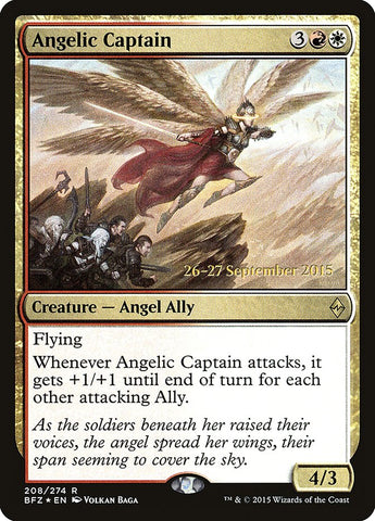 Angelic Captain  (Prerelease) [Battle for Zendikar Prerelease Promos]