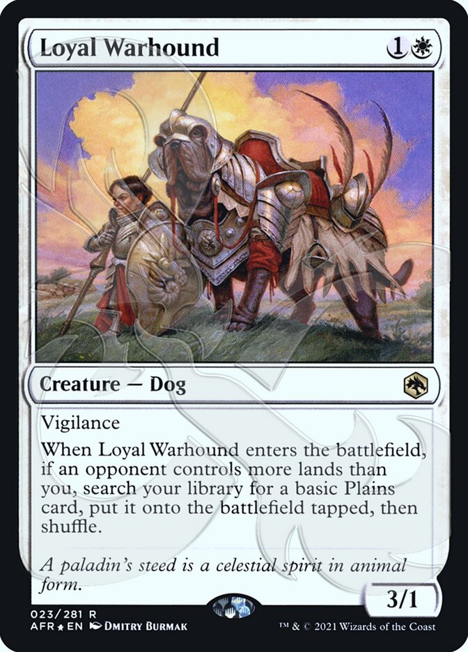 Loyal Warhound (Promo Ampersand) [Promociones de Dungeons &amp; Dragons: Adventures in the Forgotten Realms]