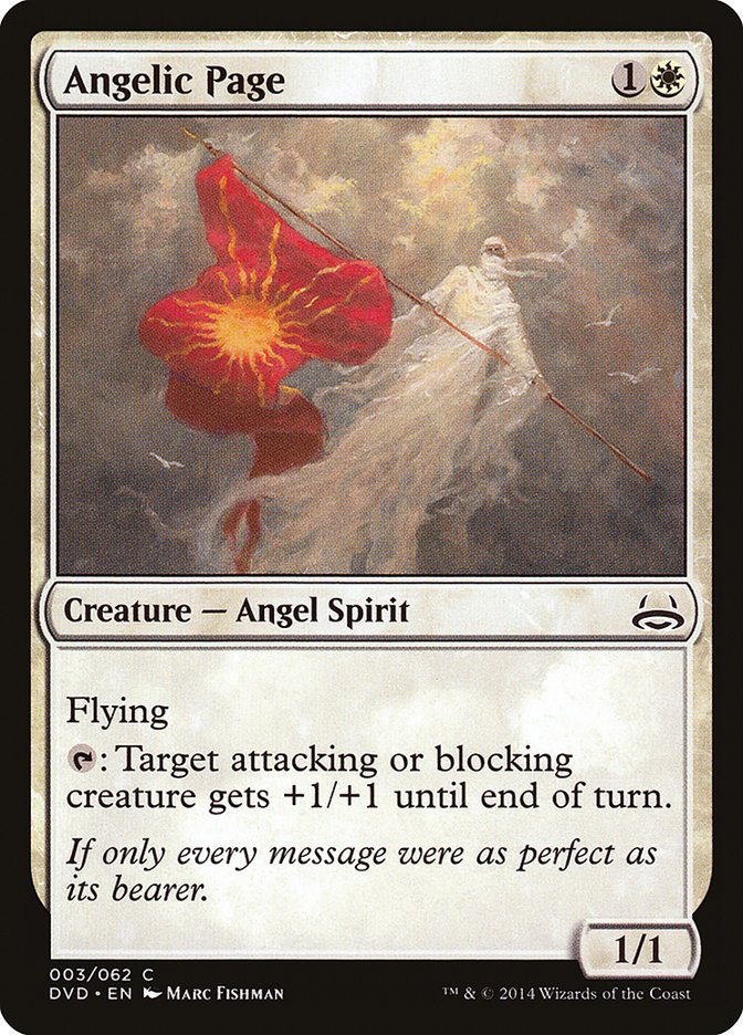 Angelic Page (Divine vs. Demonic) [Duel Decks Anthology]