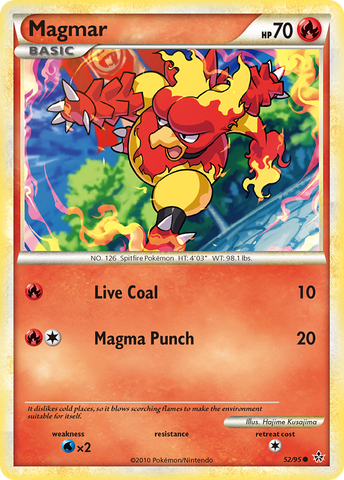 Magmar (52/95) [HeartGold &amp; SoulSilver: Unleashed] 