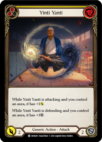 Yinti Yanti (jaune) [MON291-RF] 1ère édition Rainbow Foil 