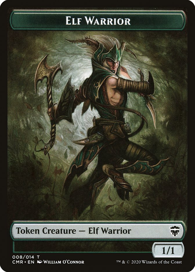 Elf Warrior // Rock Token [Tokens de Commander Legends] 