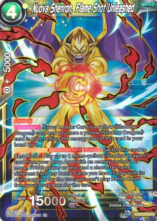 Nuova Shenron, Flame Shot Unleashed [BT12-109]