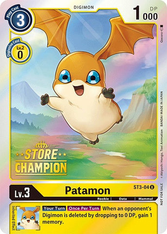 Patamon [ST3-04] (Store Champion) [Starter Deck: Heaven's Yellow Promos]