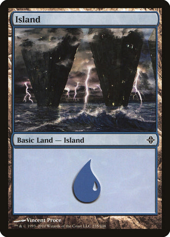 Island (#235) [Rise of the Eldrazi]