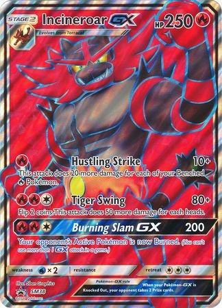 Incineroar GX (SM38) (Tarjeta Jumbo) [Sol y Luna: Black Star Promos] 