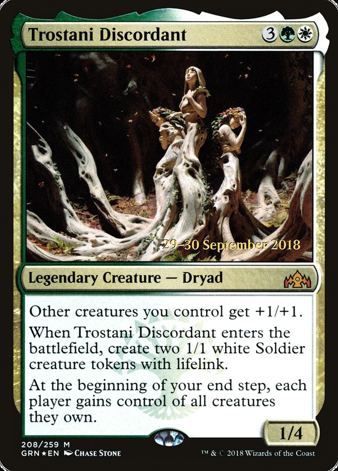 Trostani Discordant (Prelanzamiento) [Promociones de presentación de Guilds of Ravnica] 