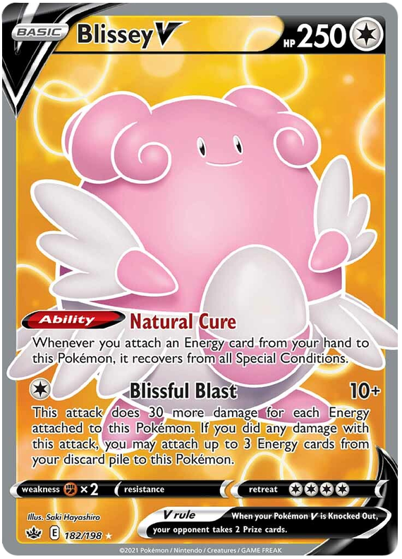 Blissey V (182/198) [Espada y escudo: Reino escalofriante] 