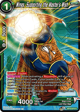 Wings, Supporting the Master's Wish (Common) [BT13-072]