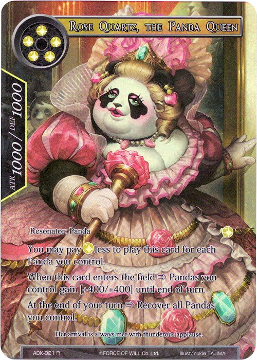 Rose Quartz, the Panda Queen (Full Art) (ADK-021) [Advent of the Demon King]