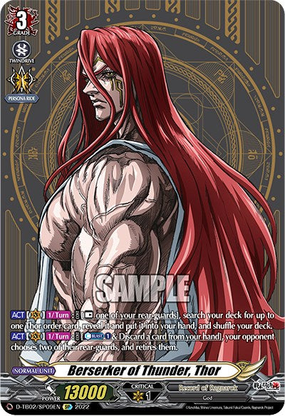 Berserker of Thunder, Thor (D-TB02/SP09EN) [Record of Ragnarok]