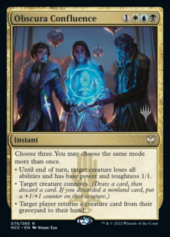 Obscura Confluence (Pack Promo) [Streets of New Capenna Commander Promos] 