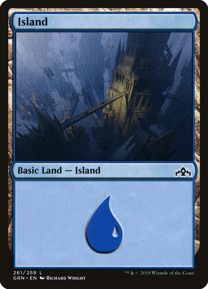 Island (#261) [Guilds of Ravnica]