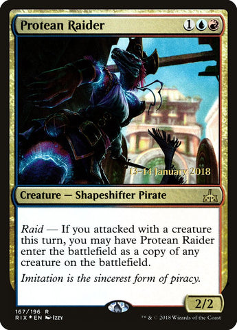 Protean Raider (Prerelease) [Rivals of Ixalan Prerelease Promos]