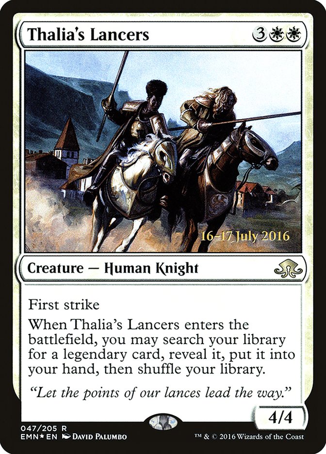 Thalia's Lancers  (Prerelease) [Eldritch Moon Prerelease Promos]