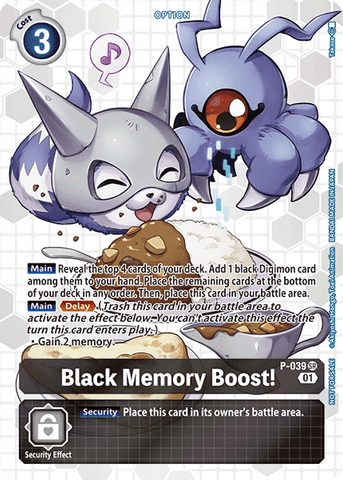 Black Memory Boost! [P-039] (Box Promotion Pack - Next Adventure) [Promotional Cards]