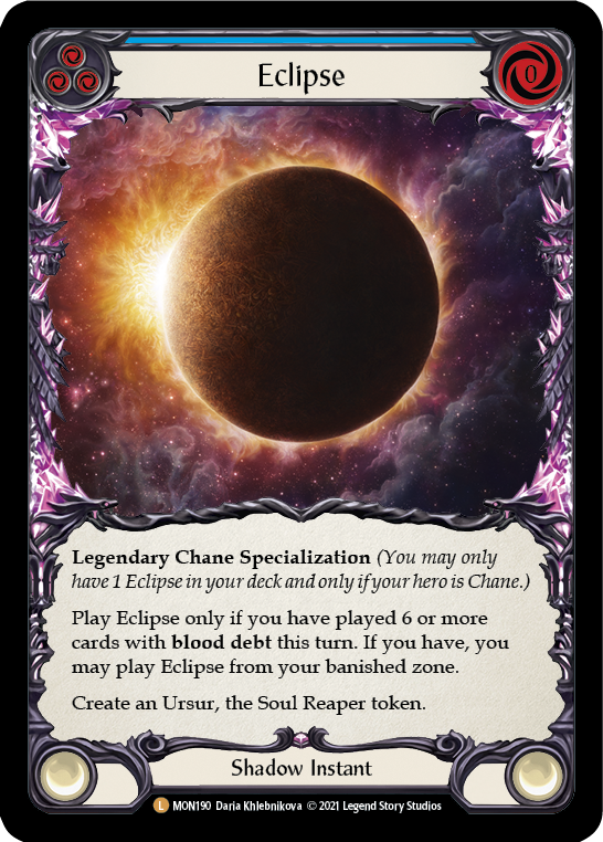 Eclipse [MON190-CF] 1ère édition Cold Foil 