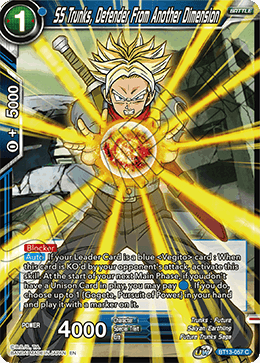 SS Trunks, Defender From Another Dimension (Common) [BT13-057]