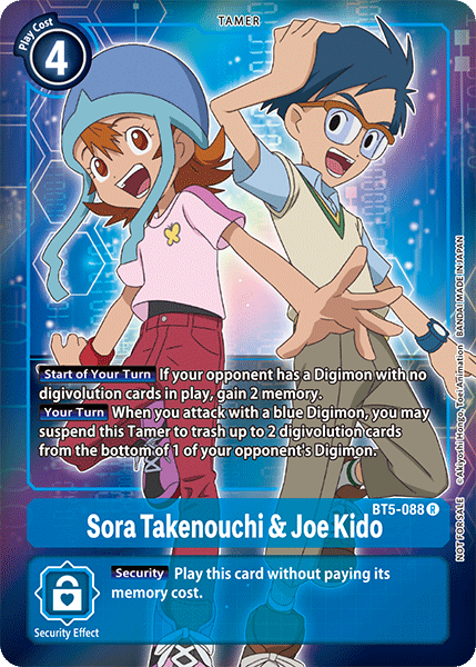 Sora Takenouchi &amp; Joe Kido [BT5-088] (Promotion Buy-A-Box) [Bataille d'Omni Promos] 