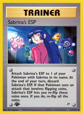 ESP de Sabrina (117/132) [Gym Heroes 1st Edition] 