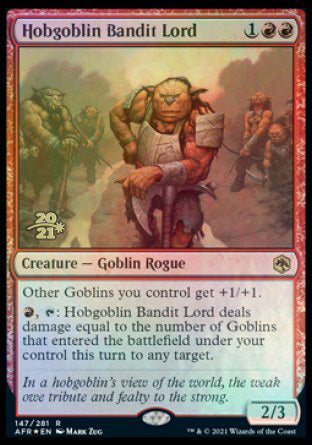 Hobgoblin Bandit Lord [Dungeons & Dragons: Adventures in the Forgotten Realms Prerelease Promos]