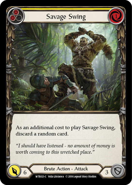 Savage Swing (Jaune) [WTR021-C] Alpha Print Normal 