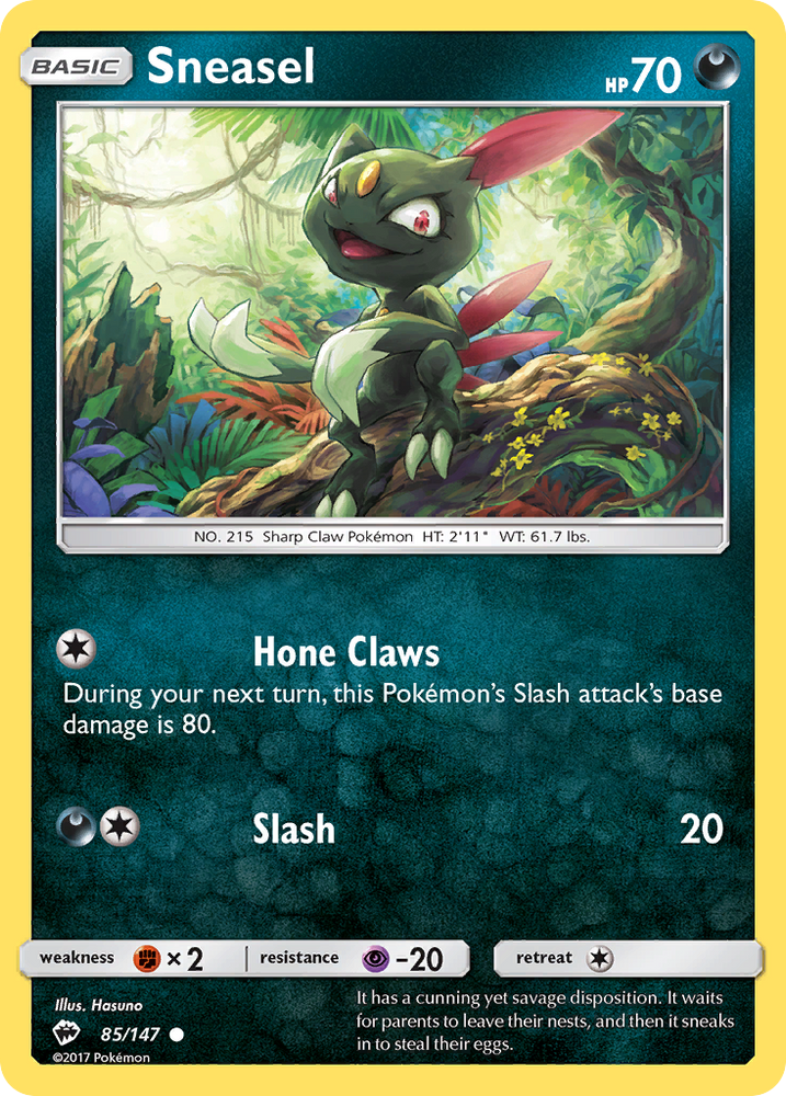 Sneasel (85/147) [Soleil et Lune : Ombres Brûlantes] 